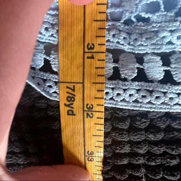 Rains dusty blue tiered eyelet body on dress - Picture 10 of 10